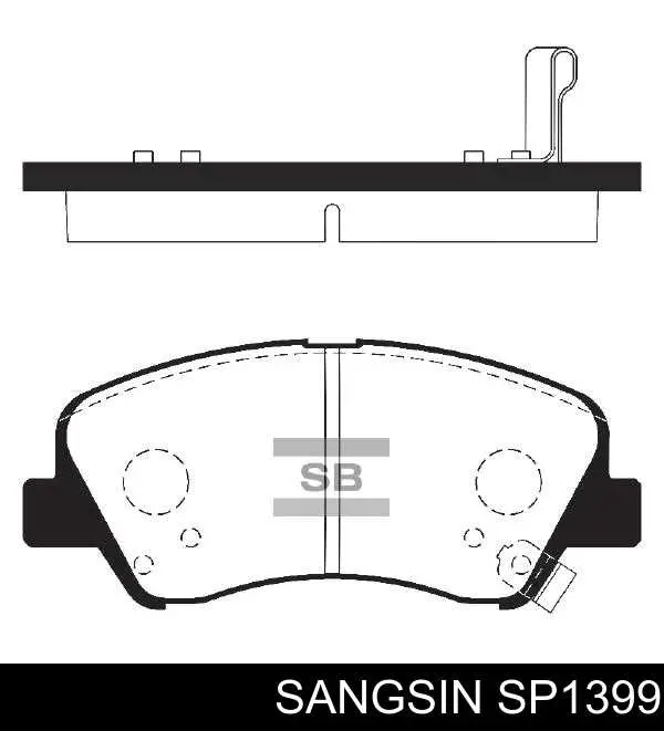 Гальмівні колодки Sangsin SP1399 ціна, від 21.50 USD
