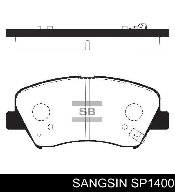 Гальмівні колодки Sangsin SP1400 ціна, від 23.41 USD