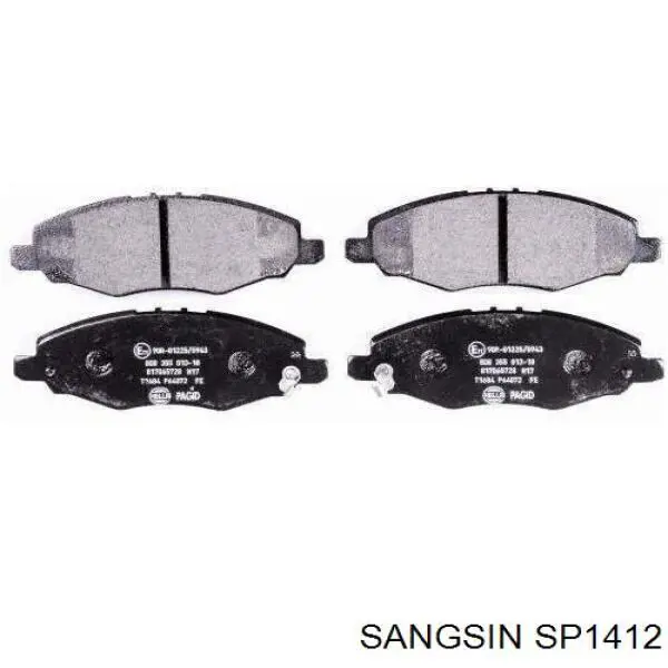 Гальмівні колодки Hi-q SP1412 ціна, від 19.02 USD