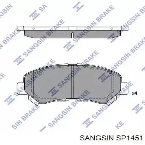 Гальмівні колодки Sangsin SP1451 ціна, від 24.27 USD