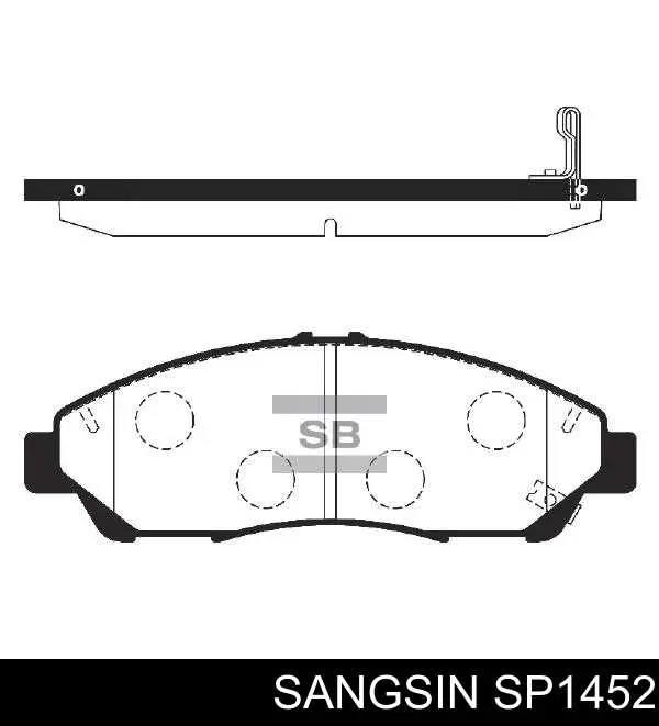 Гальмівні колодки Sangsin SP1452 ціна, від 28.89 USD