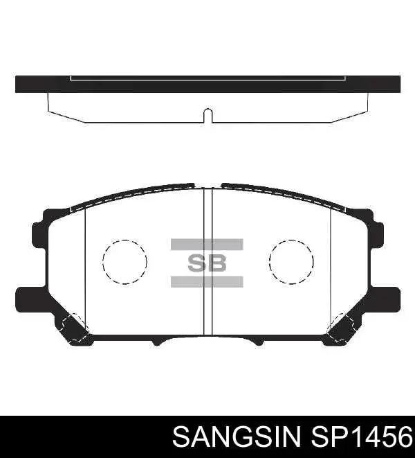 Гальмівні колодки Sangsin SP1456 ціна, від 24.31 USD
