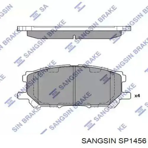 Купити SP1456 Sangsin Колодки гальмівні передні, дискові