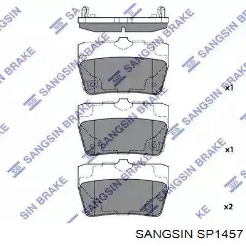 Купити SP1457 Sangsin Задні колодки