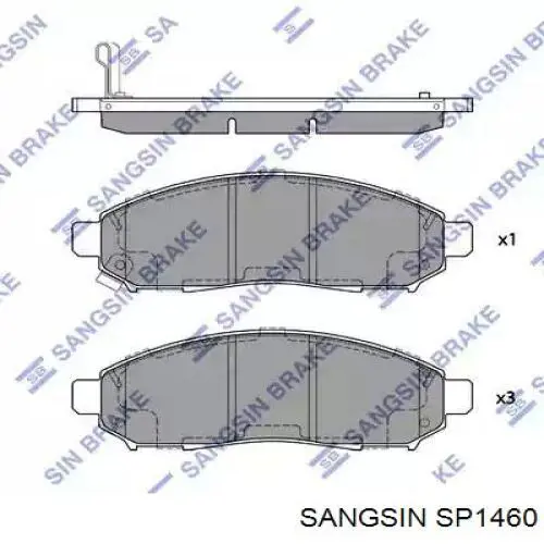 SP1460 Sangsin Передні гальмівні колодки