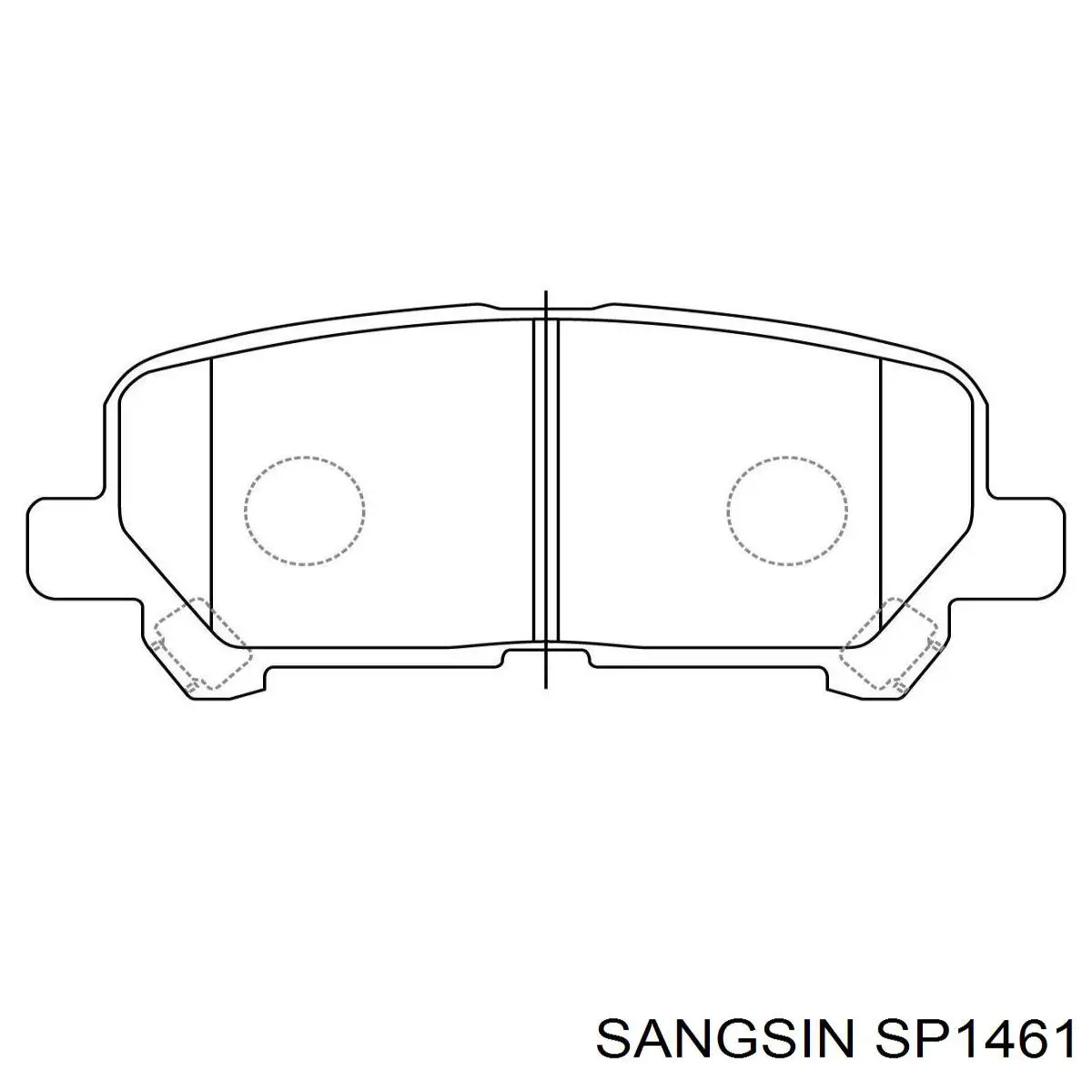 Купити SP1461 Sangsin Задні колодки