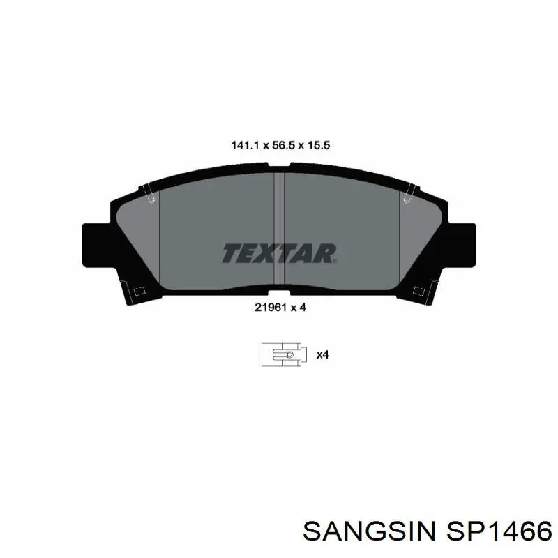 Пружина передня SP1466 Sangsin