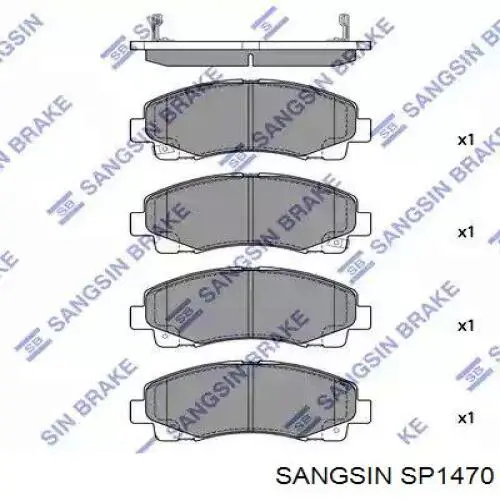 Передні тормозні колодки 161584 Power Stop