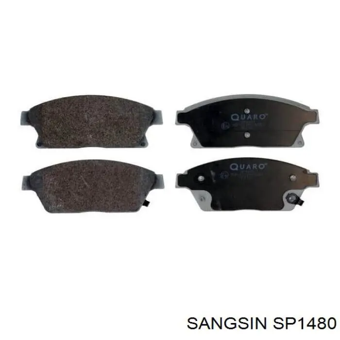 Купити SP1480 Sangsin Колодки гальмівні передні, дискові