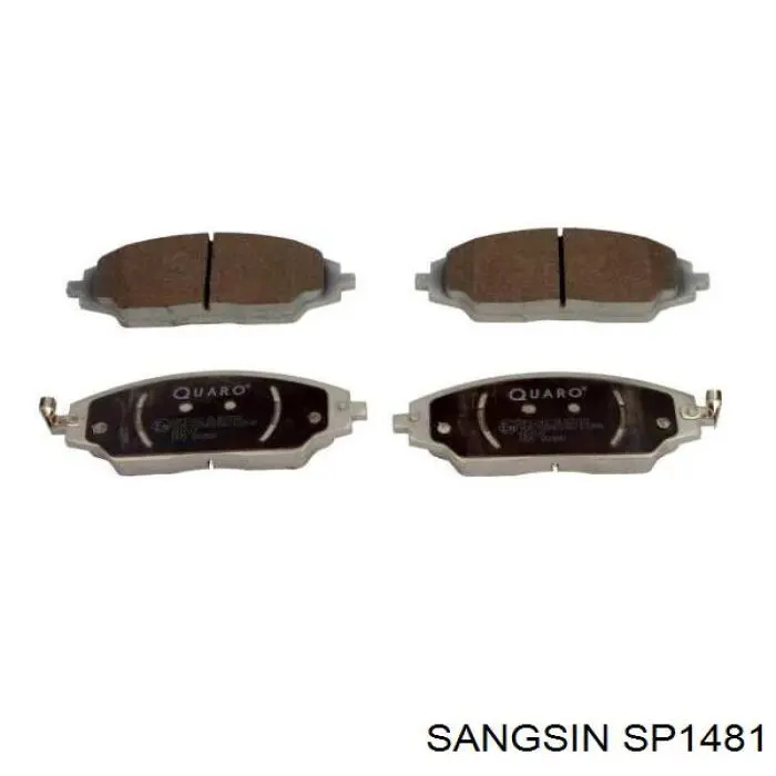 Купити SP1481 Sangsin Колодки гальмівні передні, дискові