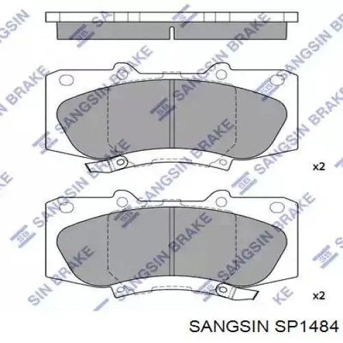 SP1484 Sangsin Передні гальмівні колодки