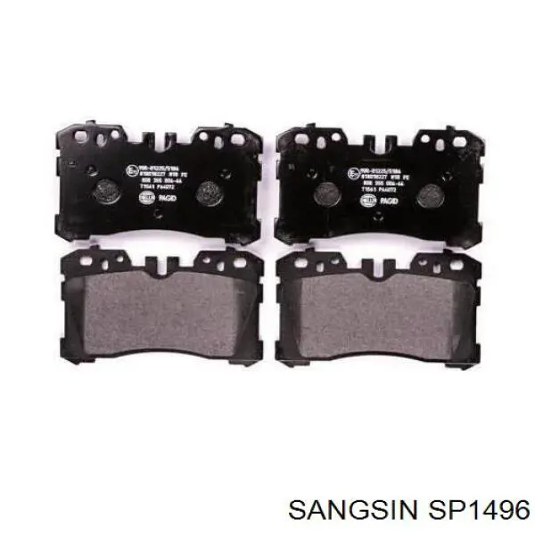 Купити SP1496 Sangsin Колодки гальмівні передні, дискові