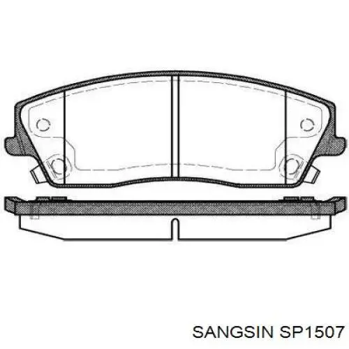 Передні тормозні колодки SP1507 Sangsin