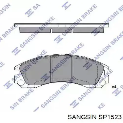 Колодки гальмівні передні, дискові SP1523 Sangsin