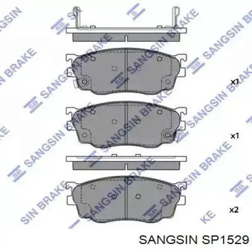 Купити SP1529 Sangsin Колодки гальмівні передні, дискові