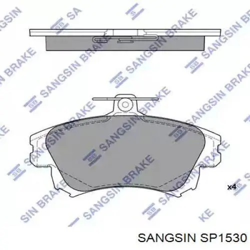 Купити SP1530 Sangsin Колодки гальмівні передні, дискові
