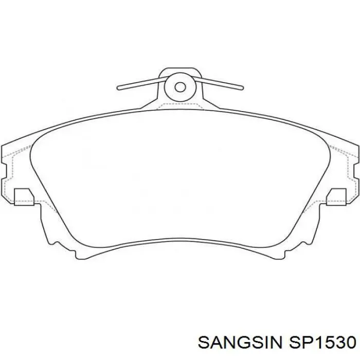 SP1530 Sangsin Передні гальмівні колодки