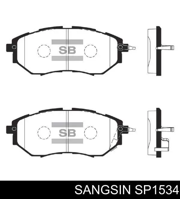 Передні тормозні колодки SP1534 Sangsin