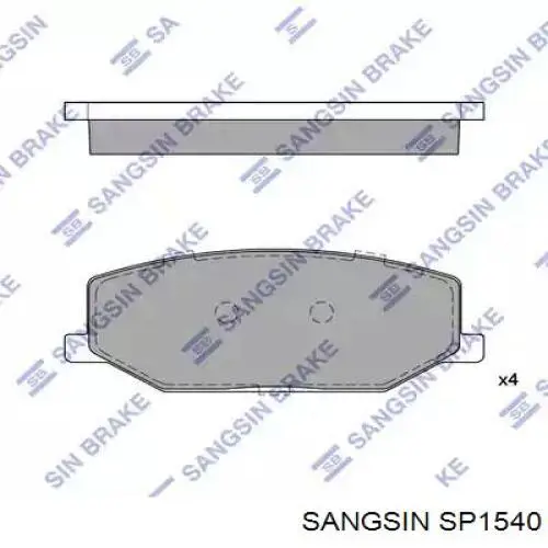Гальмівні колодки Sangsin SP1540 ціна, від 16.23 USD
