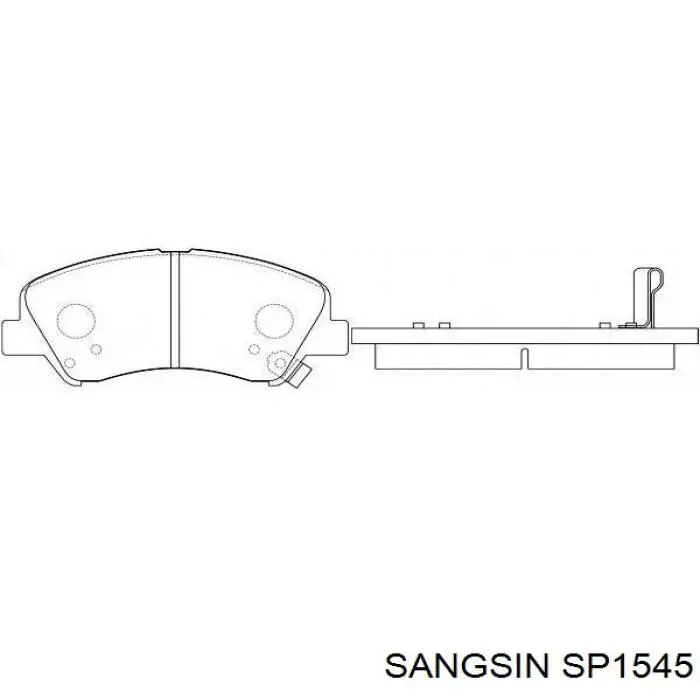 SP1545 Sangsin Передні гальмівні колодки