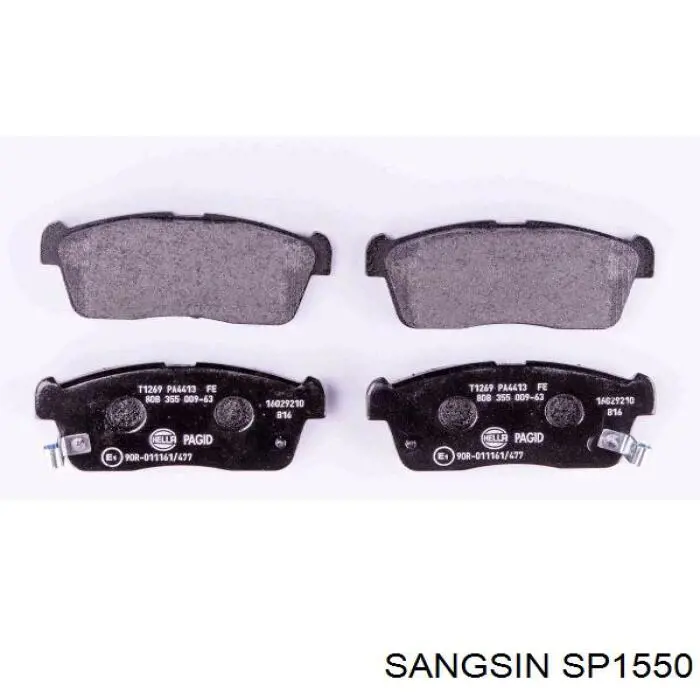 SP1550 Sangsin колодки гальмівні передні, дискові