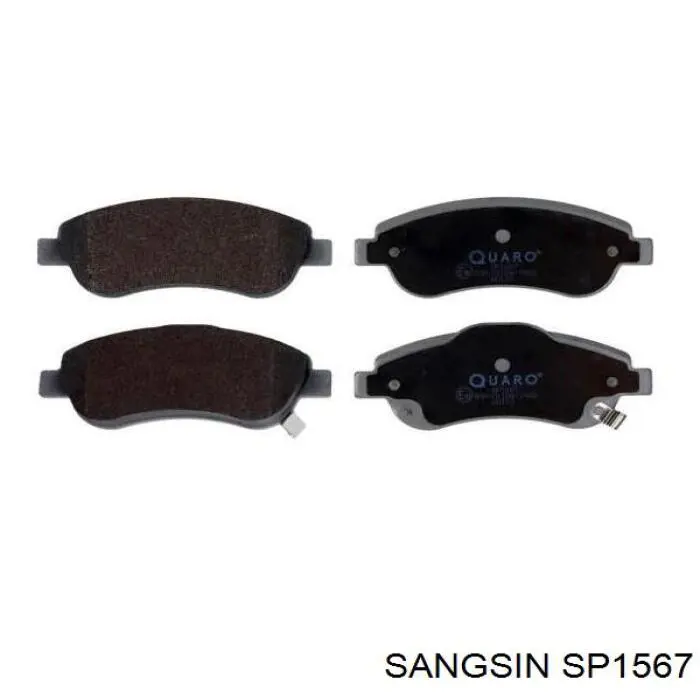 SP1567 Sangsin Передні гальмівні колодки