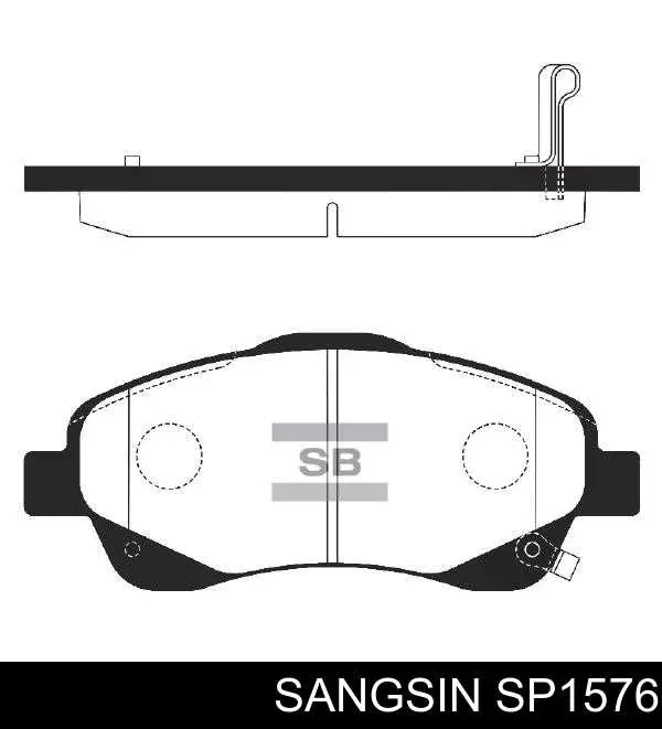 Гальмівні колодки Sangsin SP1576 ціна, від 23.39 USD