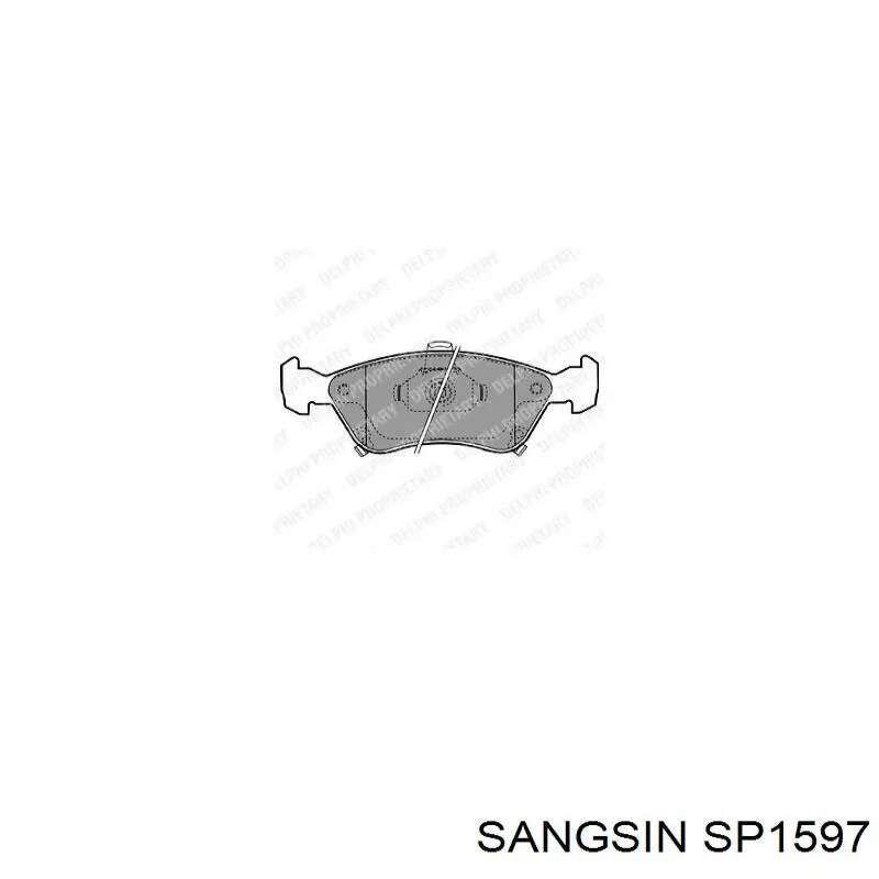 SP1597 Sangsin Передні гальмівні колодки