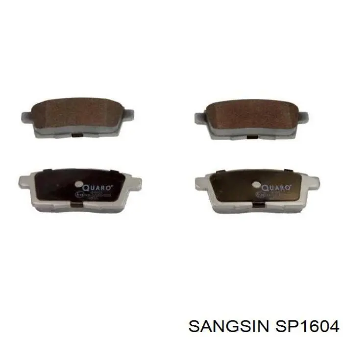 Задні гальмівні колодки Sangsin SP1604 ціна, від 22.47 USD
