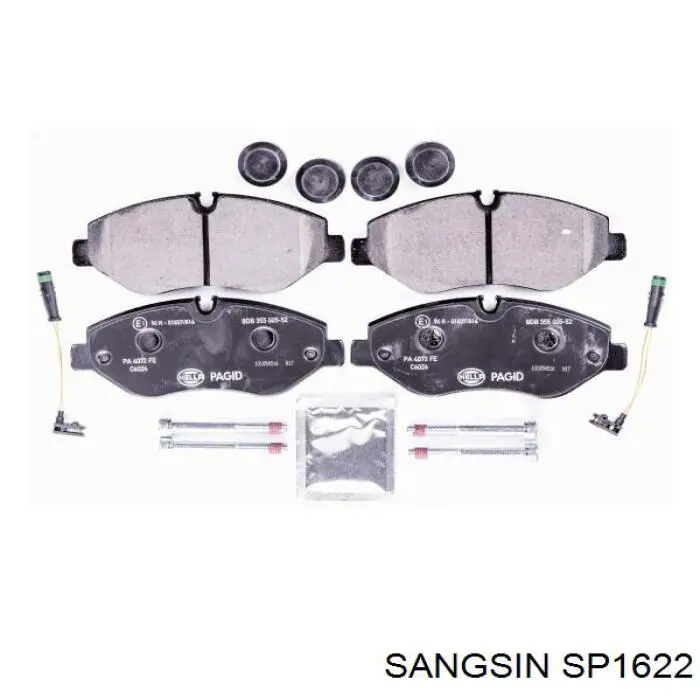 Передні тормозні колодки SP1622 Sangsin