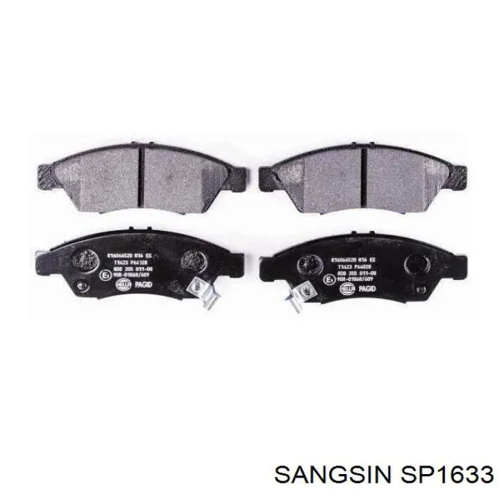 Передні тормозні колодки SP1633 Sangsin