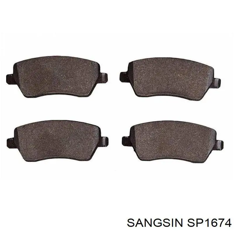 Гальмівні колодки Sangsin SP1674 ціна, від 20.64 USD