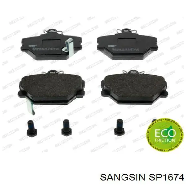 Передні тормозні колодки SP1674 Sangsin