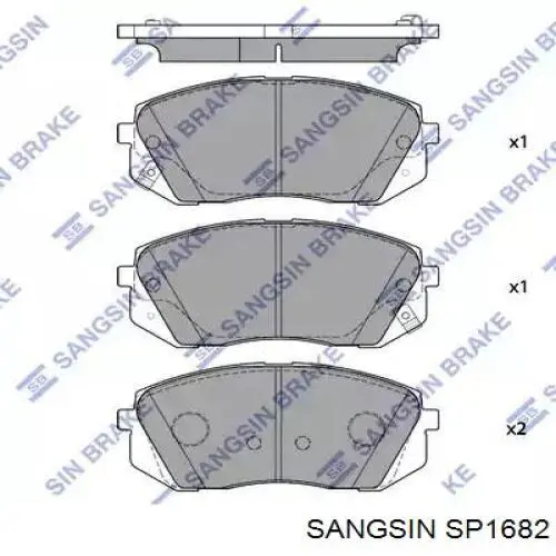 Гальмівні колодки Sangsin SP1682 ціна, від 26.70 USD