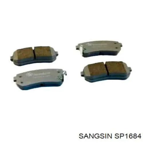 Задні гальмівні колодки Sangsin SP1684 ціна, від 16.08 USD