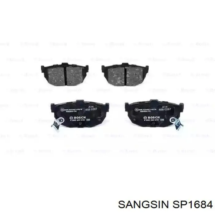 SP1684 Sangsin Колодки гальмівні задні, дискові