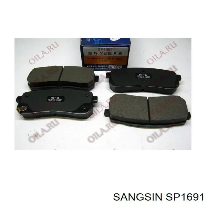 SP1691 Sangsin колодки гальмові задні, дискові