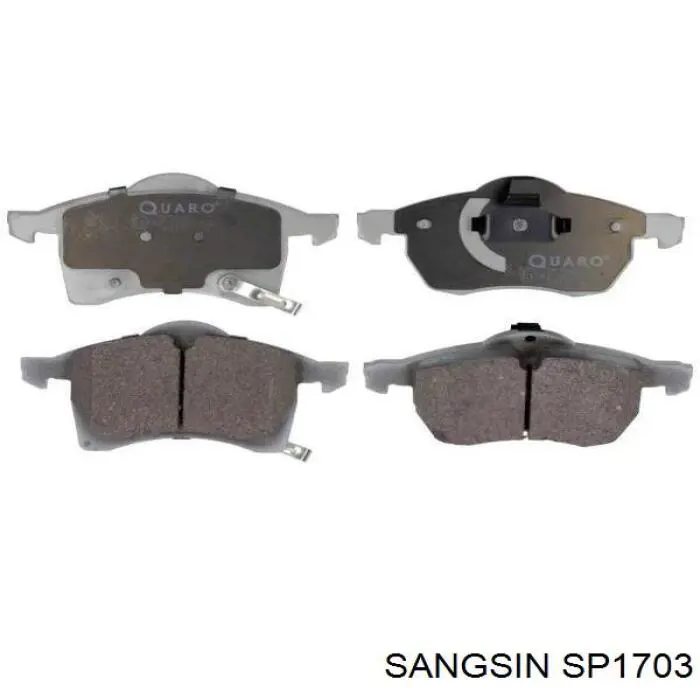 Гальмівні колодки Sangsin SP1703 ціна, від 24.40 USD