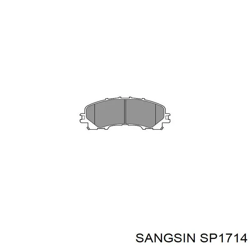 SP1714 Sangsin Передні гальмівні колодки