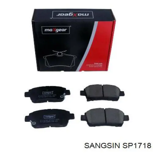 Гальмівні колодки Sangsin SP1718 ціна, від 19.31 USD