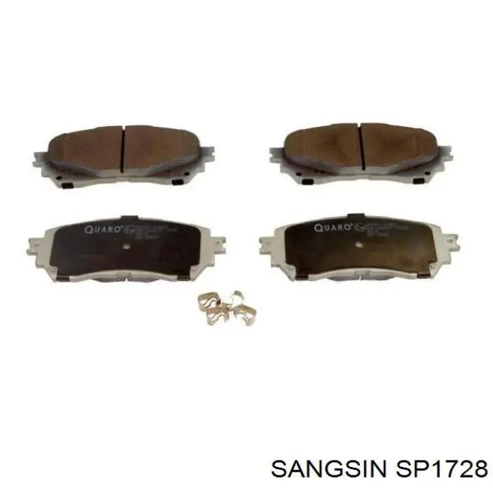 Купити SP1728 Sangsin Колодки гальмівні передні, дискові