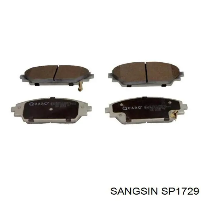 Гальмівні колодки Sangsin SP1729 ціна, від 26.93 USD