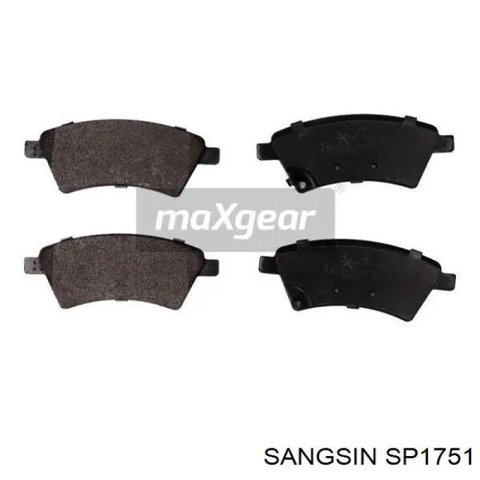 Гальмівні колодки Sangsin SP1751 ціна, від 21.92 USD