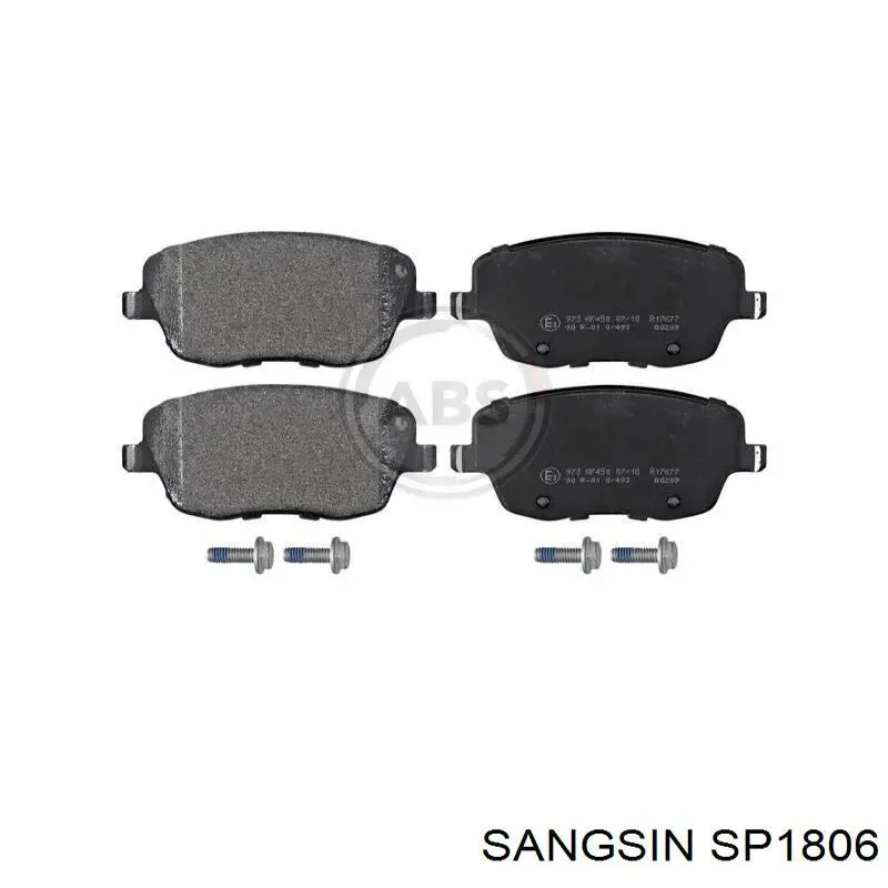 Гальмівні колодки Sangsin SP1806 ціна, від 21.51 USD