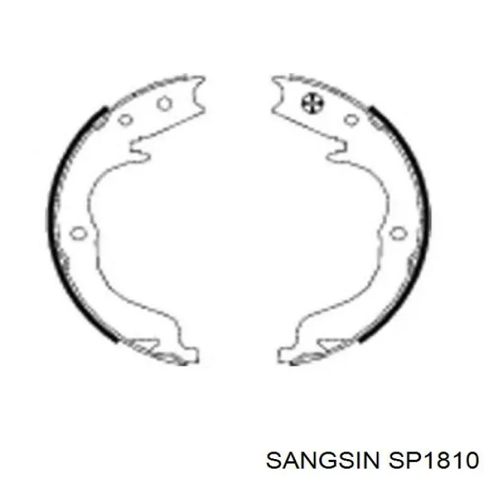 Гальмівні колодки Sangsin SP1810 ціна, від 18.63 USD