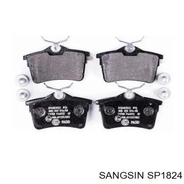 Задні гальмівні колодки Sangsin SP1824 ціна, від 17.45 USD