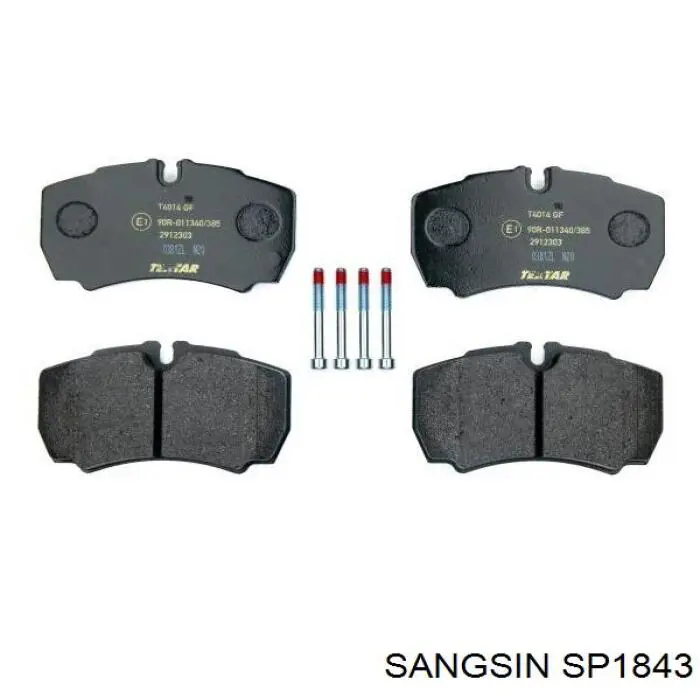 Задні гальмівні колодки Sangsin SP1843 ціна, від 20.64 USD