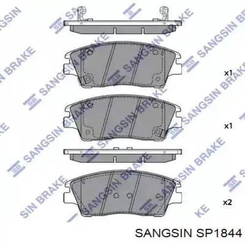 MPH63 Mando Передні гальмівні колодки