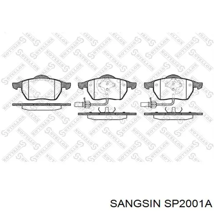 Гальмівні колодки Sangsin SP2001A ціна, від 24.71 USD