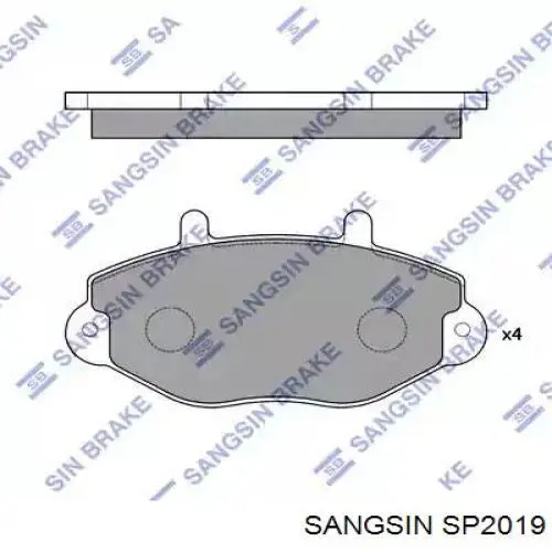 SP2019 Sangsin Передні гальмівні колодки